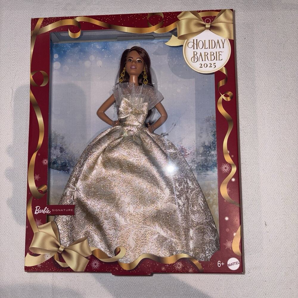 Barbie Signature 2025 Holiday Barbie Fashion Doll, SEE DETAILS 2025 Barbie New